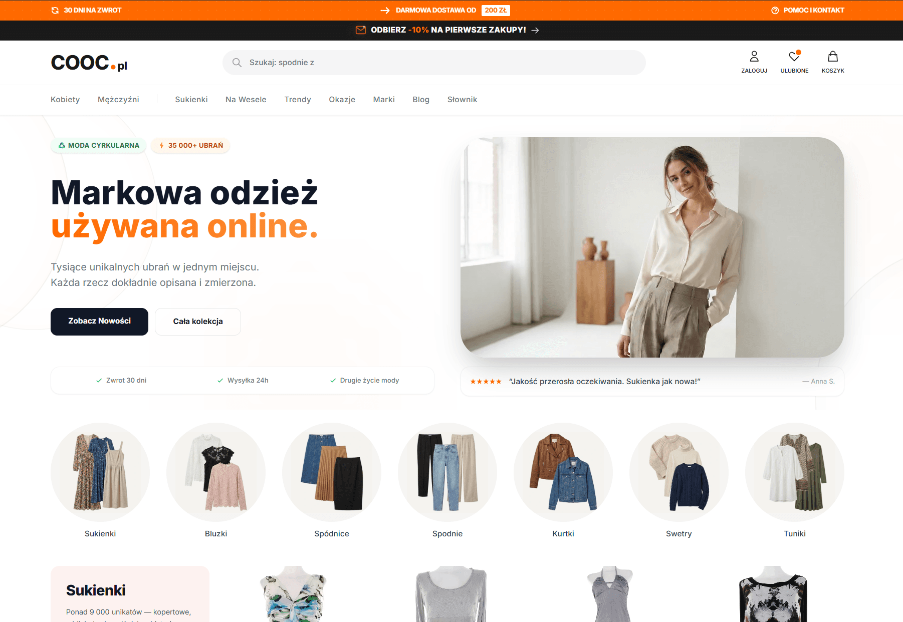 COOC.pl — sklep e-commerce z odzieżą używaną